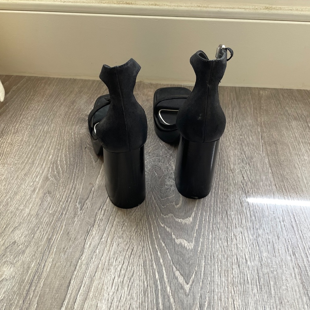 Rag & Bone Matrix Suede Ankle-Strap Platform Sand… - image 4